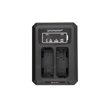 Dually Charger - USB-A for Nikon EN-EL14
